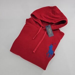 Polo Ralph Lauren RL Classic Fleece Big Pony Logo 3 Pullover Hoodie Men's Top